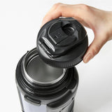 LocknLock Isolierkanne 1,5 L Blau - Thermoskanne Edelstahl mit Becher & Tragegurt