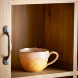 Bloomingville Milani Tasse, 260 ml – Gelbe Steinguttasse mit reaktiver Glasur und individuellem Farbspiel