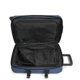 Eastpak TRANVERZ S, Kleiner Reisetrolley, Powder Pilot (blau), 42L, Rollkoffer mit 2 Rädern und TSA-Schloss