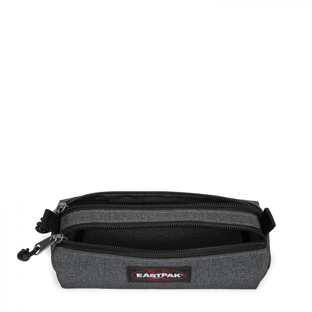 Eastpak DOUBLE BENCHMARK, Federmäppchen, Black Denim (grau), kleine Federmappe, Federtasche