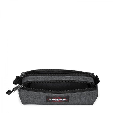 Eastpak DOUBLE BENCHMARK, Federmäppchen, Black Denim (grau), kleine Federmappe, Federtasche