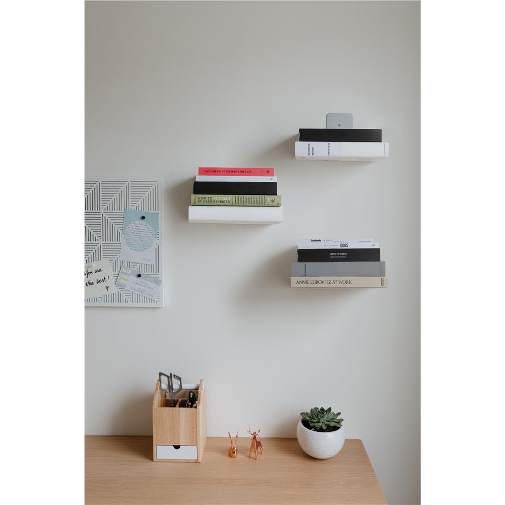 Umbra Conceal Unsichtbares Bücherregal 3er Set Stahl 14 x 13 x 14 cm Wandregal