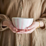 Bloomingville Begonia Schale rosa Steingut handbemalt 14 cm