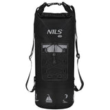 NILS CAMP Wasserdichter Rucksack 25L Schwarz - Outdoor Dry Bag Camping Kajak Reisen