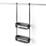 Umbra Flex Duschablage, Duschregal ohne Bohren, Duschcaddy, Duschdiener, in Schwarz