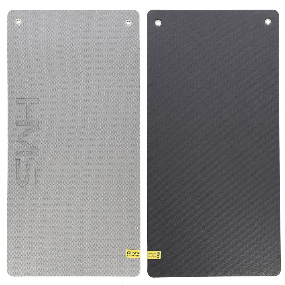 HMS Premium MFK07 Fitnessmatte 120x60 cm 15 mm Hellgrau/Schwarz