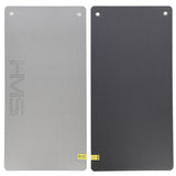 Fitnessmatte 120x60 cm 15 mm Hellgrau/Schwarz | HMS Premium MFK07