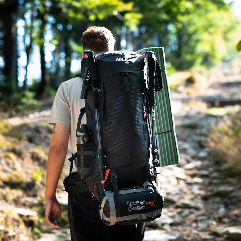 NILS CAMP Nordkapp 65L Trekkingrucksack Wanderrucksack Schwarz