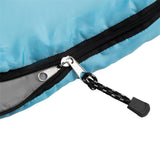 NILS CAMP Schlafsack Größe M Hellblau-Grau - Mumienschlafsack für Outdoor, Trekking & Camping