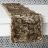 BOLTZE Tischläufer Tischband Warin 20x120cm Braun Tischdecke Landhaus Design