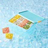 LocknLock Freezer Fit Vorratsdose 1,65 L mit 8er Eiswürfelportionierer - Frischhaltedose, Gefriergeeignet