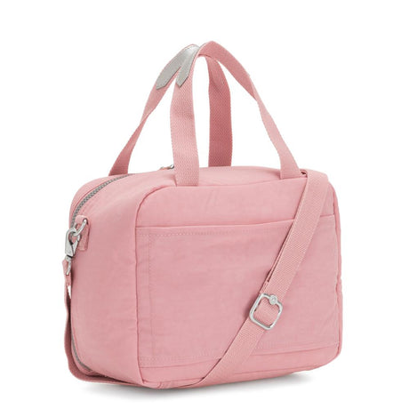 Kipling MIYO, Große Lunchbox, Bridal Rose (rosa), Frühstückstasche mit Trolleyschlaufe