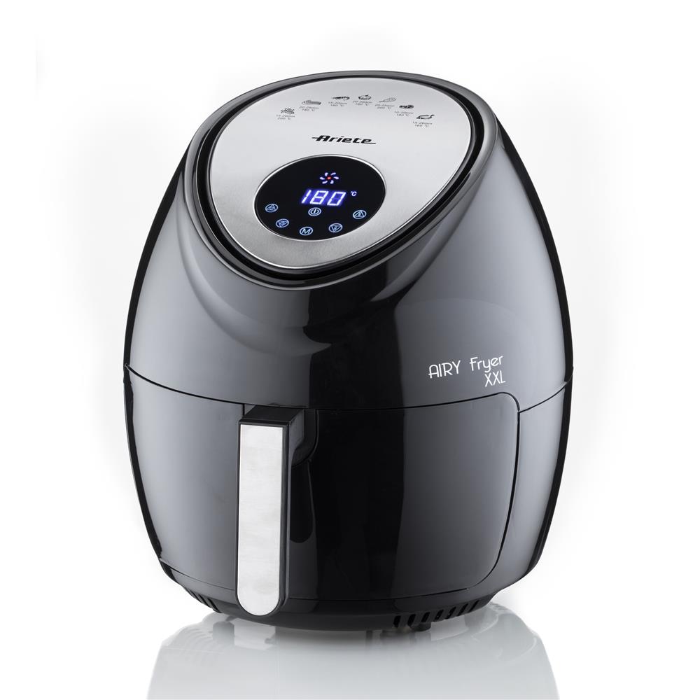 Ariete Airy Fryer XXL, Schwarz, Heißluftfritteuse 7L, Touchscreen, 1800W