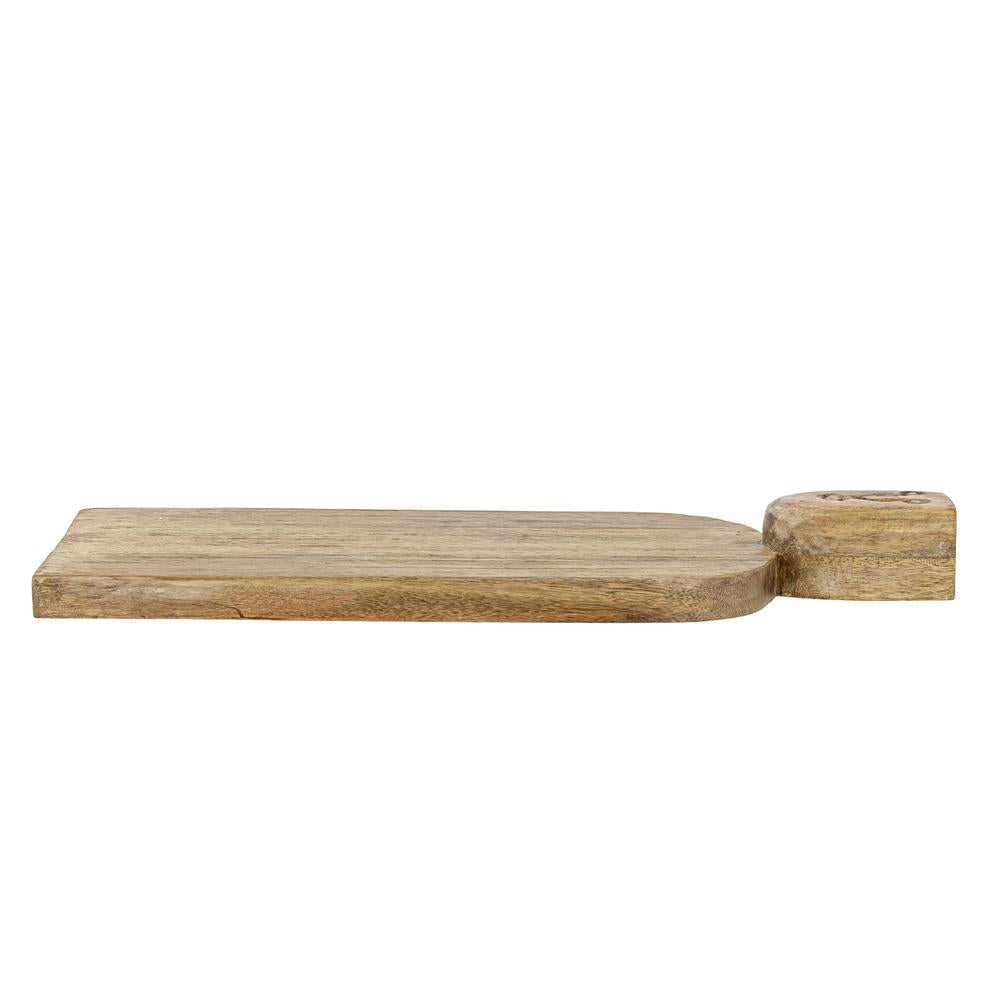 Bloomingville Brooklyn Servierbrett, rustikales Schneidebrett aus Mangoholz 46x20,5 cm