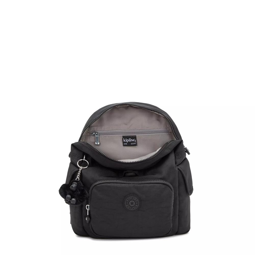 Kipling CITY PACK MINI, Extra kleiner Rucksack, Black Noir (schwarz), 9L, Kompakt & Stylisch