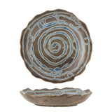 Bloomingville Marjorie Tablett Blau Steingut Landhaus 29x5,5cm