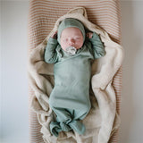 Mushie Baby-Kapuzenhandtuch, Fog, aus 100% Bio-Baumwolle