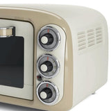 Ariete Vintage Mini Backofen, Beige, 18L Elektrobackofen im Retro-Design, 1380W, 230°C