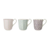 Bloomingville Maya Tassen 3er Set 360ml für Kaffee und Tee im dänischen Design
