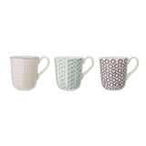 Bloomingville Maya Tassen 3er Set 360ml für Kaffee und Tee im dänischen Design