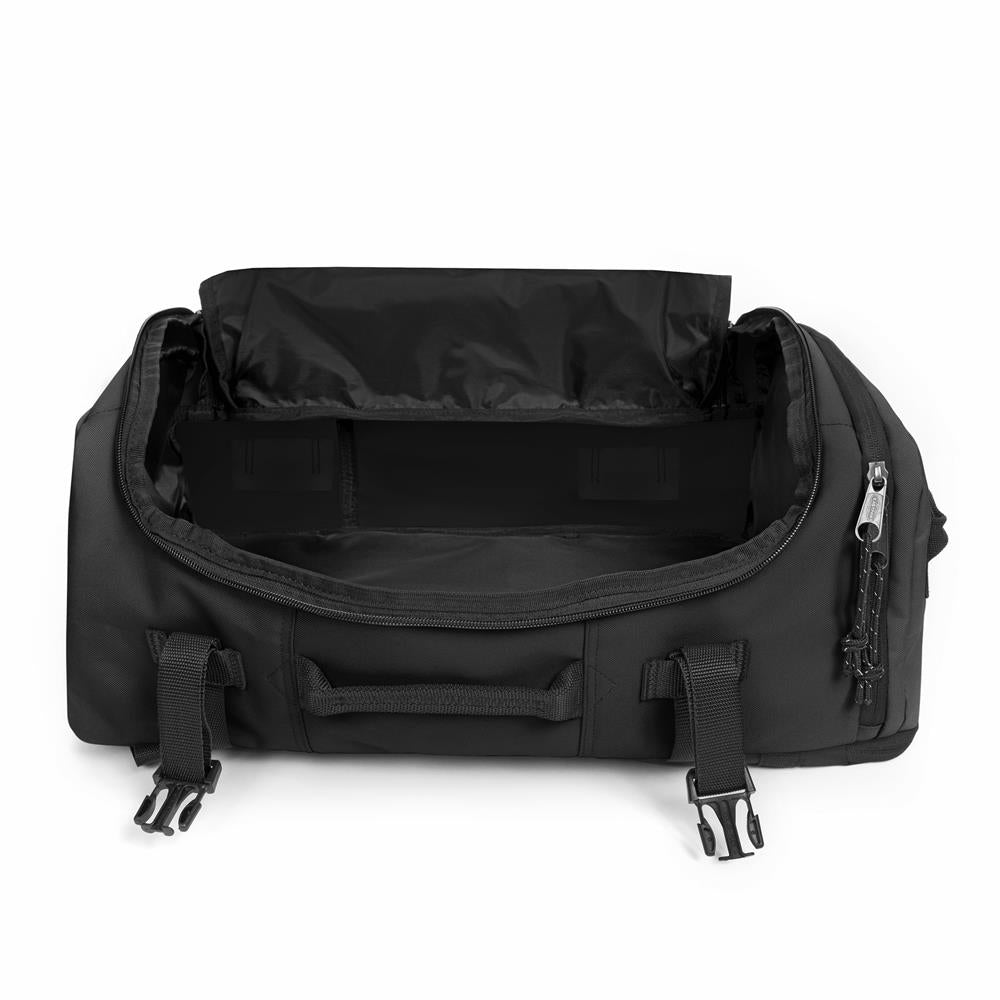 Eastpak CARRY PACK, Reiserucksack, Black (schwarz), 30L, Reisetasche mit Flaschenhalter und Laptopfach