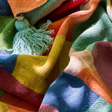 Bloomingville MINI Colorine Decke Bunt Baumwollmix 160x130cm Kinder
