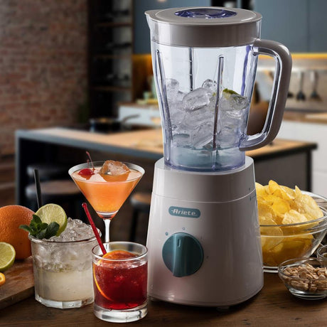 Ariete Breakfast Standmixer, Weiß, 1,5L Mixer mit Ice Crush Funktion, Klassisches Design