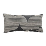 Bloomingville Brechia Kissen, Grau, Baumwolle, 60x30 cm, gestreift, waschbar, dekorativ