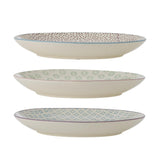 Bloomingville Patrizia Teller, 3er Set, 25cm, Steingut, dänisches Design