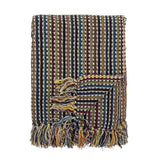 Bloomingville Lazzario Decke Gelb Baumwolle 150x125 cm Kuscheldecke
