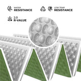 NILS CAMP Campingmatte faltbar 195 cm in Grün - isolierende Outdoor Matte für Trekking & Camping