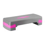 Aerobic Stepper 2-fach höhenverstellbar Grau/Pink für Cardio und Workout | HMS AS003