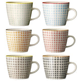 Bloomingville Carla Tassen, 6er Set, Bunt, 300ml, Steingut, dänisches Design