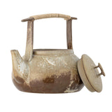 Bloomingville Ikigai Teekanne – Steingutkanne in Braun-Beige, 1550 ml, rustikales Design