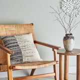 Bloomingville Seaford Kissen Natur 45x45 cm – Baumwolle, bestickt & dekorativ