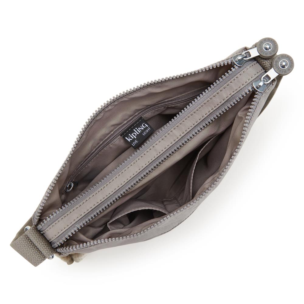 Kipling ALVAR, Mittelgroße Umhängetasche, Grey Gris (grau), 5L, Schultertasche