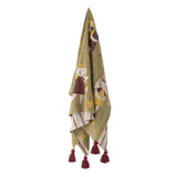 Bloomingville Peo Decke Bunt 160x130 cm Weihnachtsdecke Recycelte Baumwolle