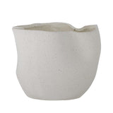Bloomingville Sanam Blumentopf, Weiß, Steingut D18xH14 cm