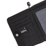 Kipling MONEY LOVE, Mittelgroßes Portemonnaie, Black Noir (schwarz), Geldbörse, Brieftasche