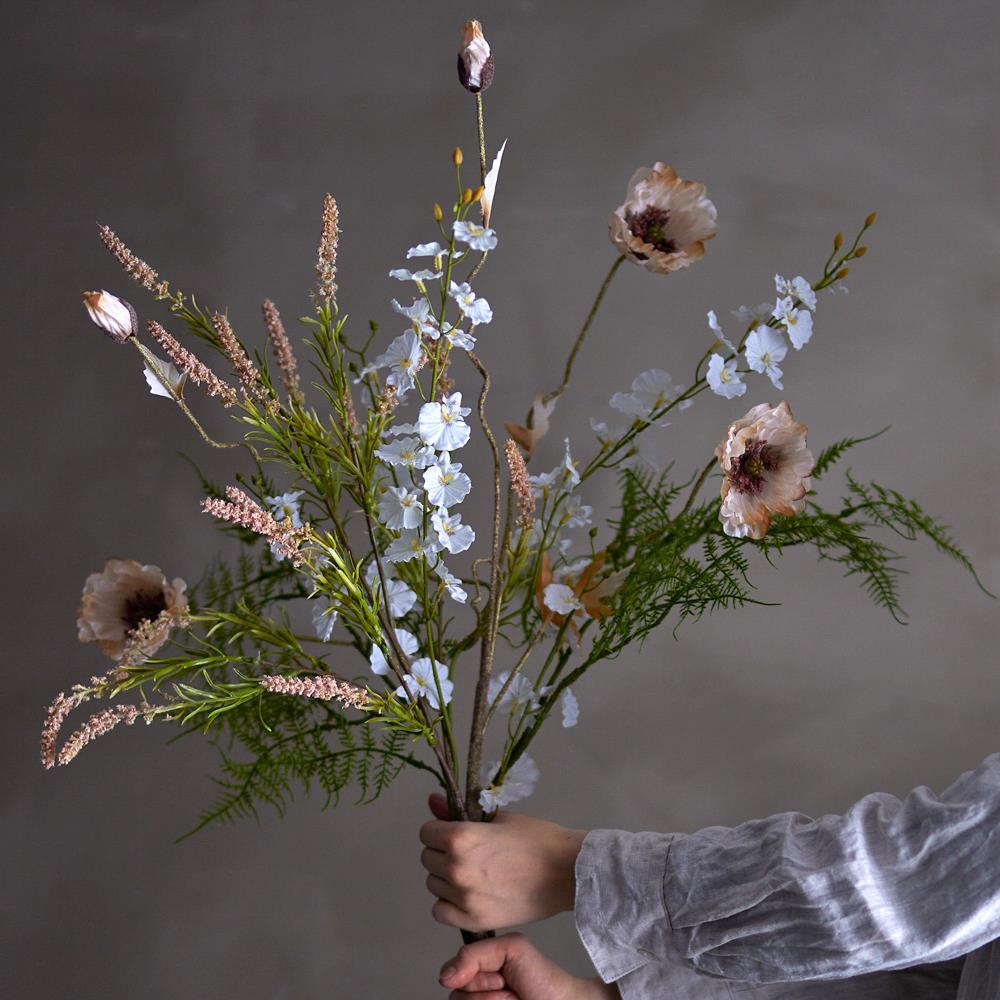 Bloomingville Orchid Kunstblume Stiel Weiß 92 cm