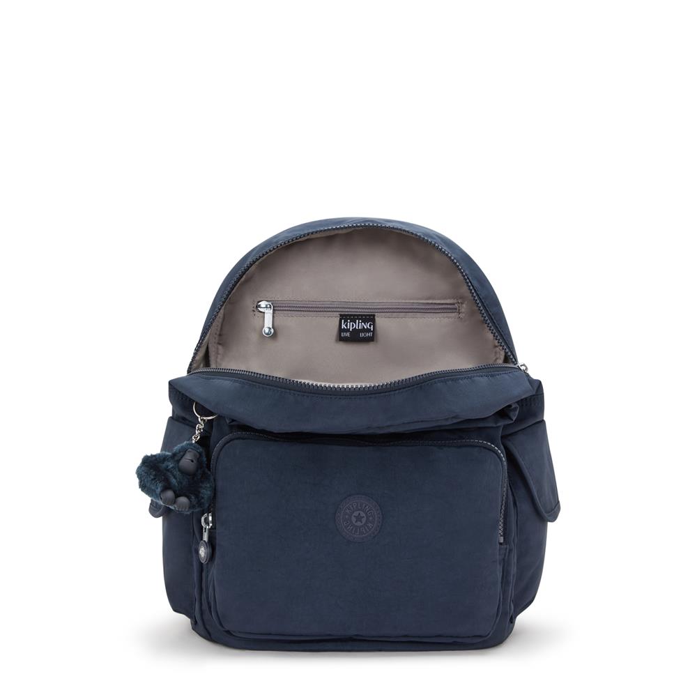 Kipling CITY PACK M, Mittelgroßer Rucksack, Blue Bleu 2 (blau), 16L, Stylisch & Kompakt