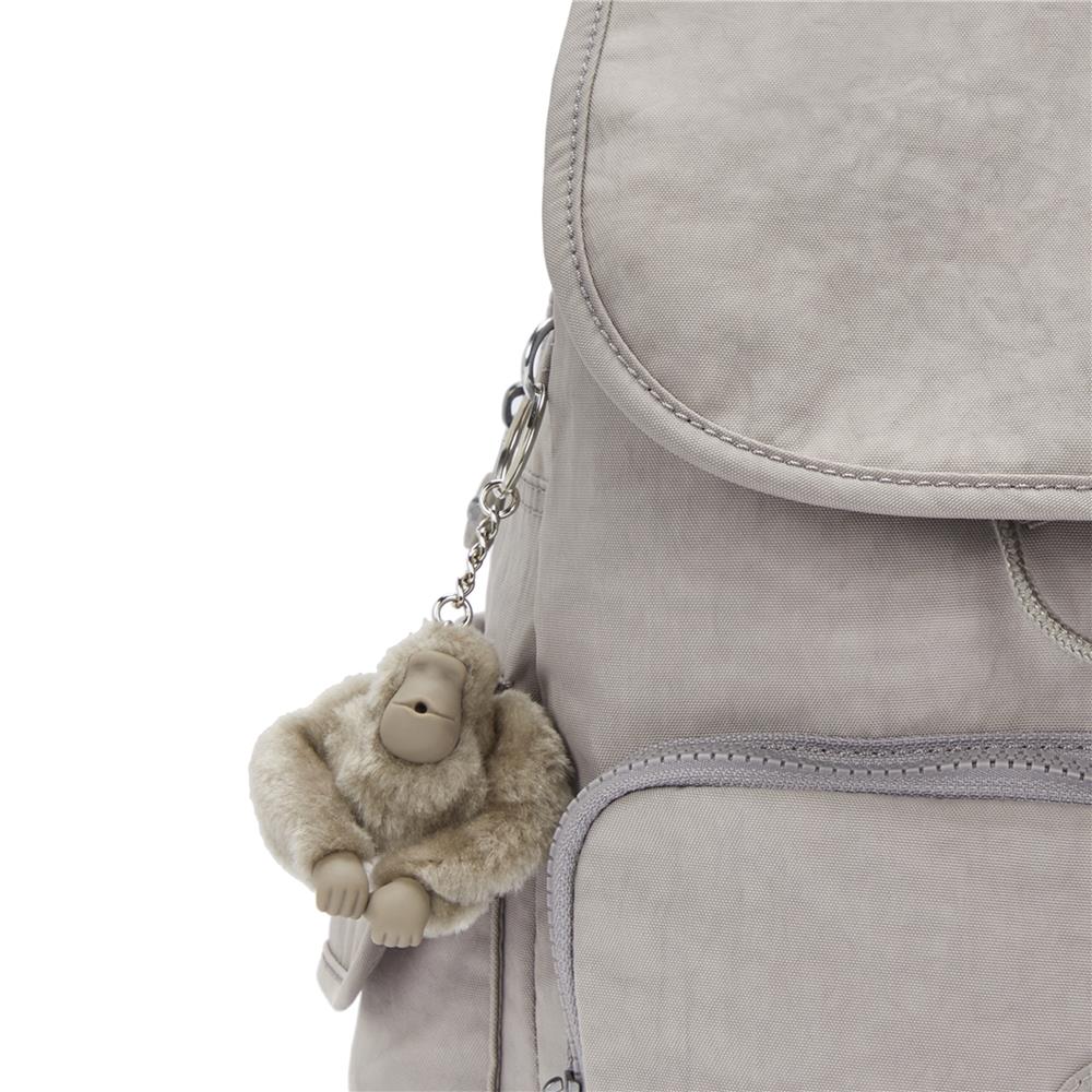 Kipling CITY PACK M, Mittelgroßer Rucksack, Grey Gris (grau), 16L, Stylisch & Kompakt