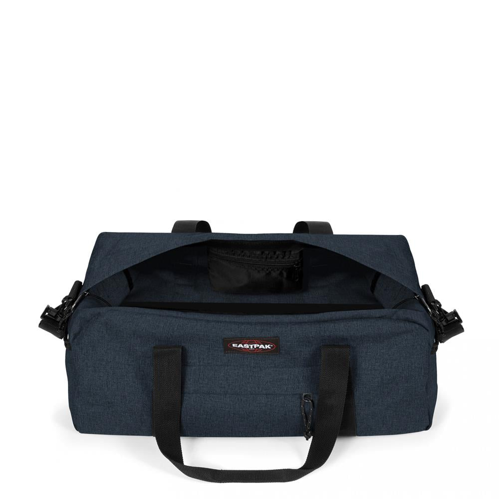 Eastpak STAND +, Kleine Reisetasche, Triple Denim (blau), 34L