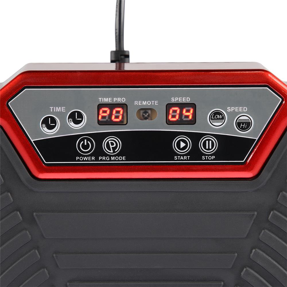 Vibrationsplatte mit Trainingsbändern 150 kg Rot/Schwarz | HMS SVP02