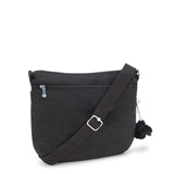 Kipling ARTO M, Mittelgroße Umhängetasche, Black Noir (schwarz), Schultertasche mit Reißverschluss