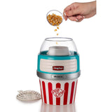 Ariete Party Time Popcorn Maker XL, Blau, Heißluft Popcornmaschine, Retro-Design, 50er Jahre-Stil
