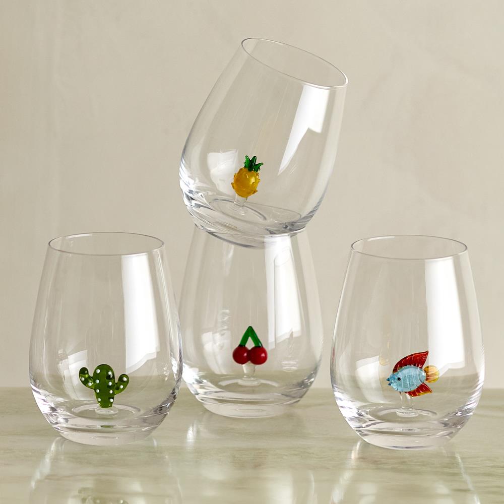 Bloomingville Misa Trinkglas Set 4-teilig Klar Glas 560ml