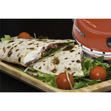 G3Ferrari elektrischer Pizzaofen Napoletana mit Pizzastein rot Pizzamaker 1200W für Pizza Ø 31cm
