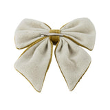 Bloomingville Ruby Dekoschleife Gold Polyester Weihnachtsdeko mit Clip