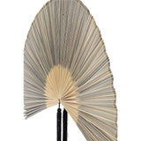 Bloomingville Jaime Wanddekoration aus Bambus in Schwarz – dekorative Wanddeko, L145xH110 cm